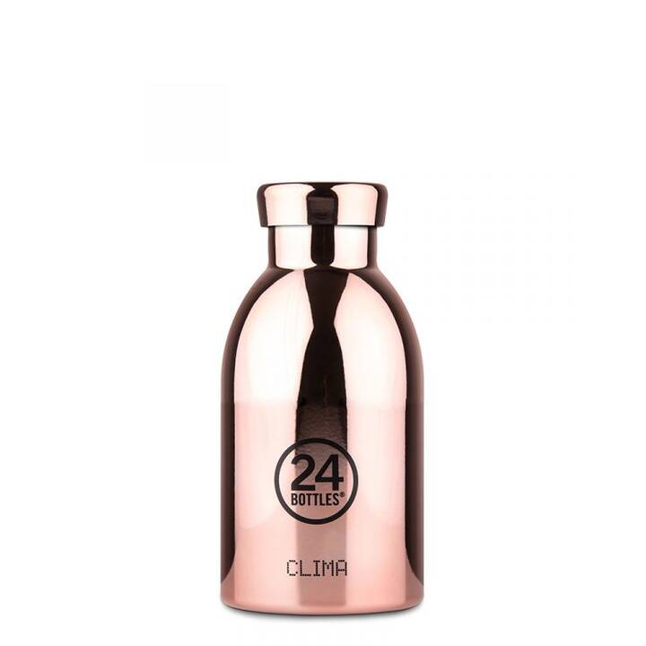 24BOTTLES Gourde isotherme Clima Rose Gold (0.33 l, Doré, Rose, Roségold)