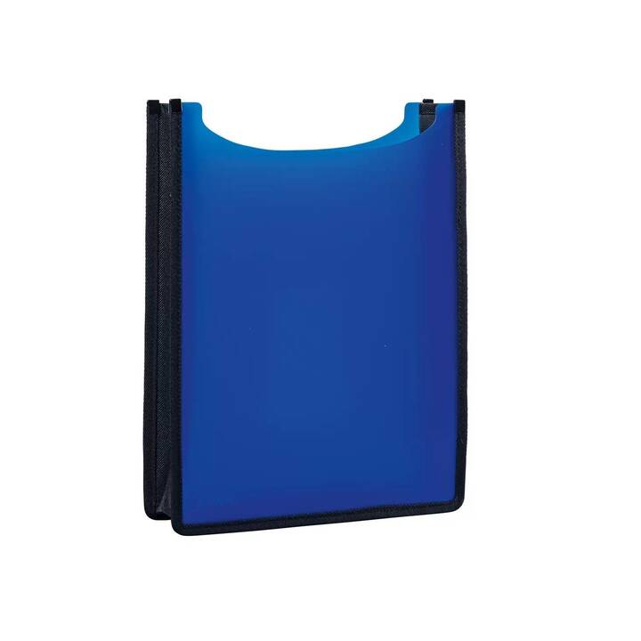 LIHITLAB - Classeur Transparent Remplaçable A4 - Couvercle Rigide - Bleu - Import Japon