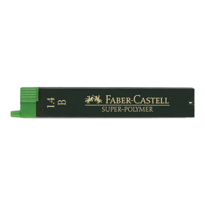 FABER-CASTELL Mine de crayon 121411 (Noir, 6 pièce)