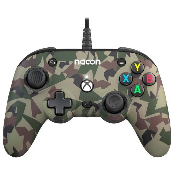 NACON Compact Controller Pro Manette (Camouflage, Vert)