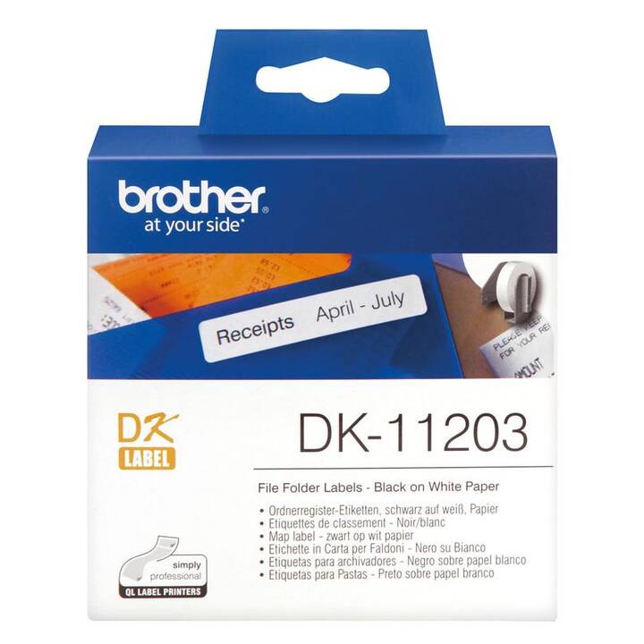 BROTHER DK-11203 Rouleau d'étiquettes (1 pièce, 0.017 mm x 26.1 m)
