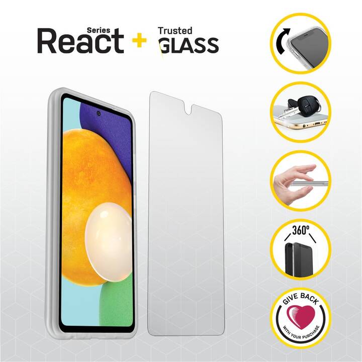OTTERBOX Set React Series (Galaxy A52, Galaxy A52 5G, Transparent)