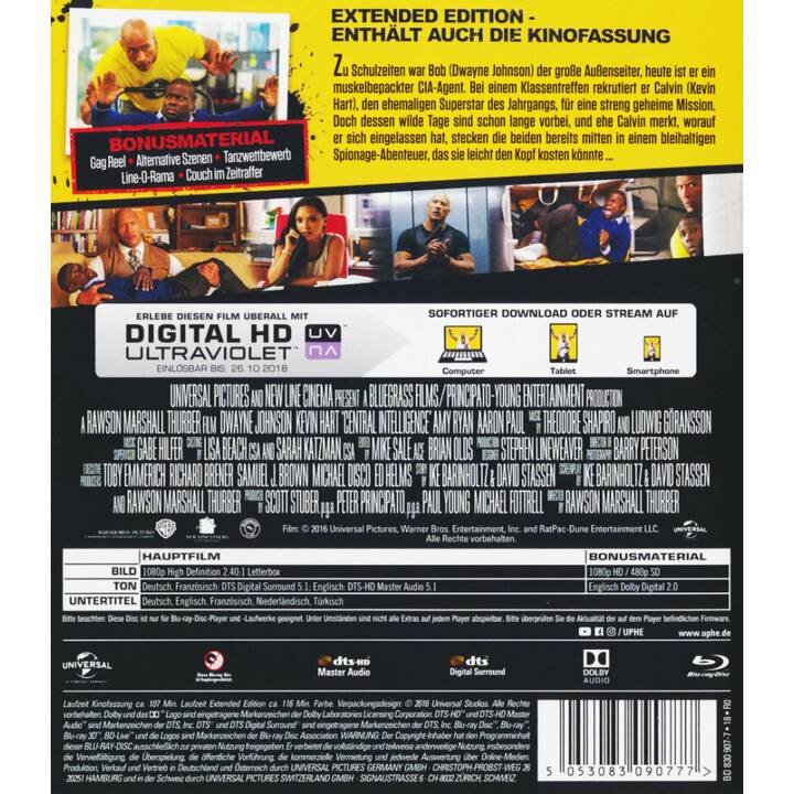 Central Intelligence (Extended Edition, DE)