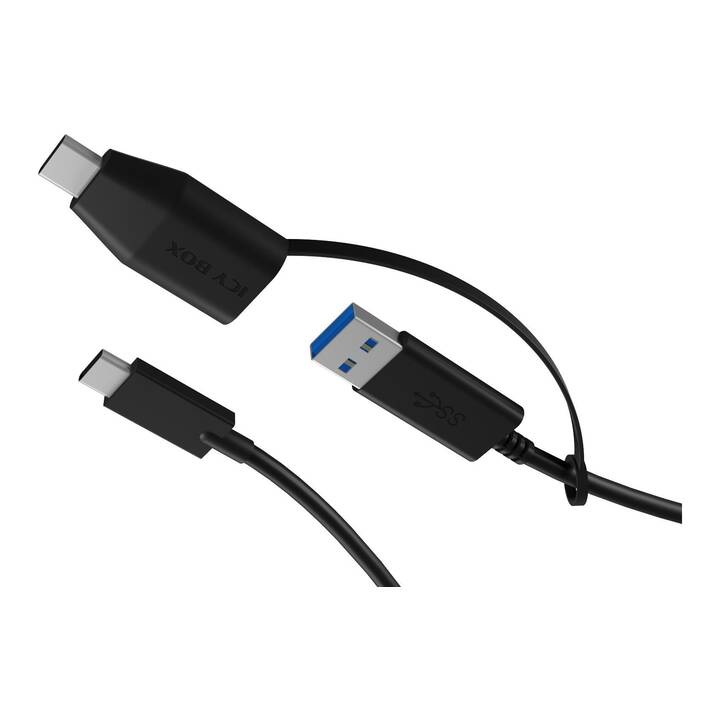 ICY BOX USB-Kabel (USB C, USB Typ-A, 0.35 m)