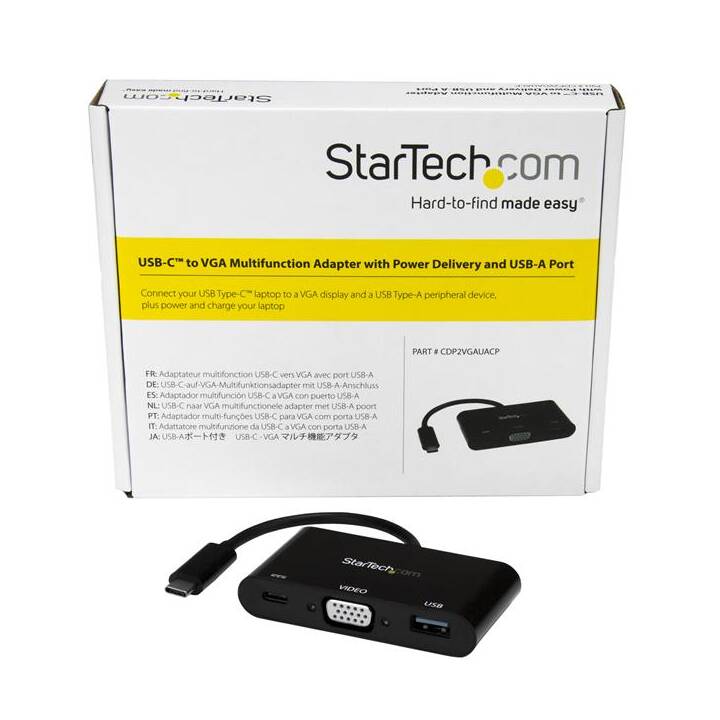 STARTECH.COM Adapter (VGA, USB Typ-C, USB 3.0 Typ-A)