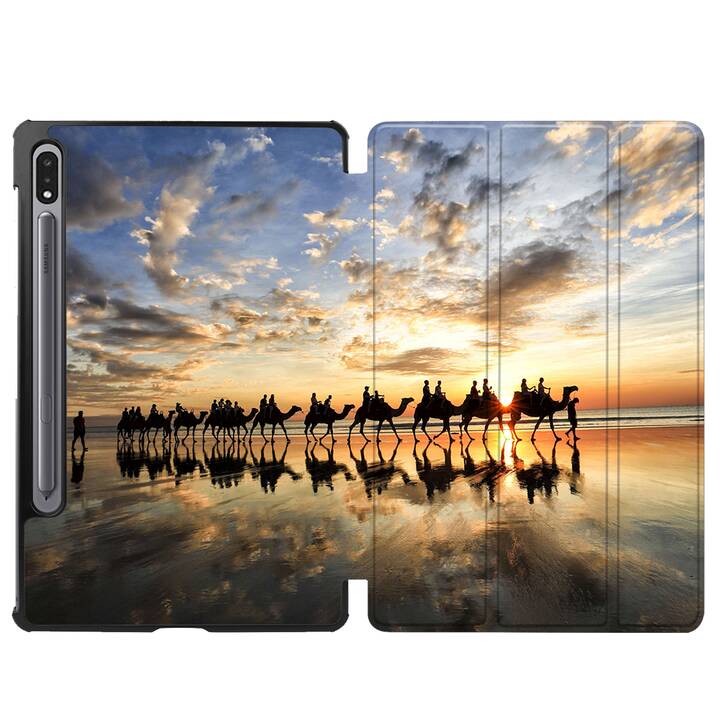 EG cover per Samsung Galaxy Tab S8+ 12.4" (2022) - arancione - tramonto