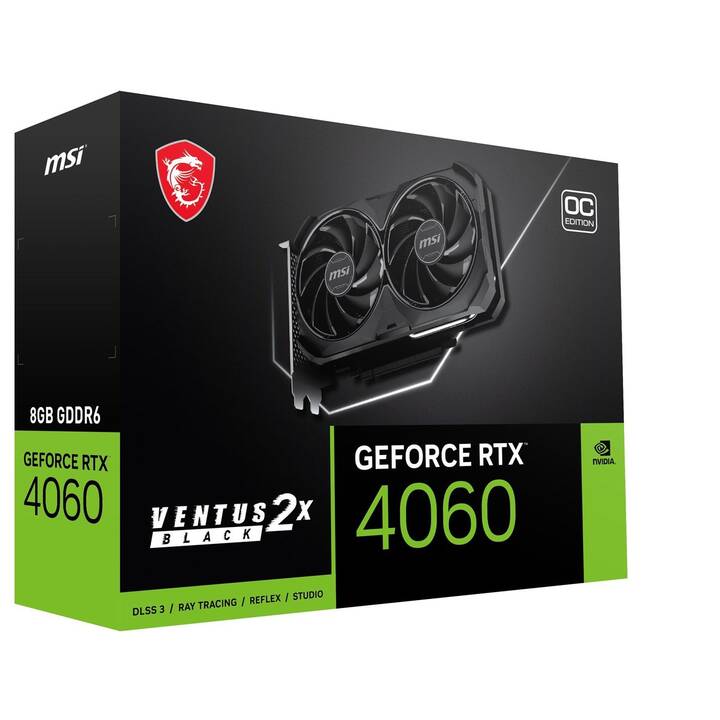 MSI Ventus 2X Nvidia GeForce RTX 4060 (8 Go)