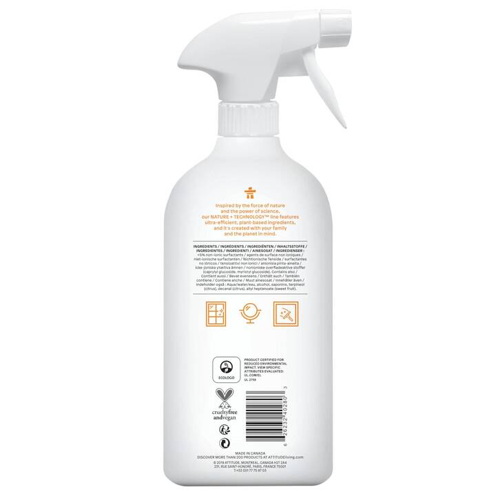 ATTITUDE Detergente per vetri Nature + Technology (800 ml)