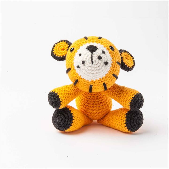 RICO DESIGN Ensemble de crochet Creative Ricorumi Tiger (Orange, Noir, Blanc, Multicolore)