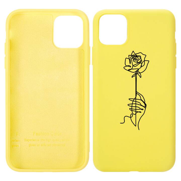 EG cover posteriore per iPhone 13 6.1" (2021) - giallo - arte