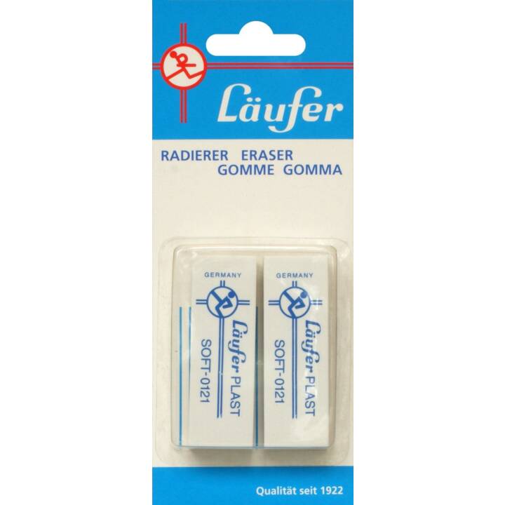 LÄUFER Gomme à effacer (2 pièce)