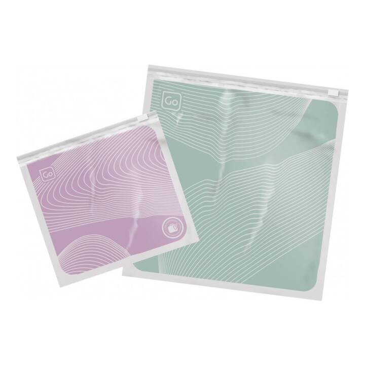 GO TRAVEL Pochette de carte d'identité Zip It 5x (Vert, Pink)
