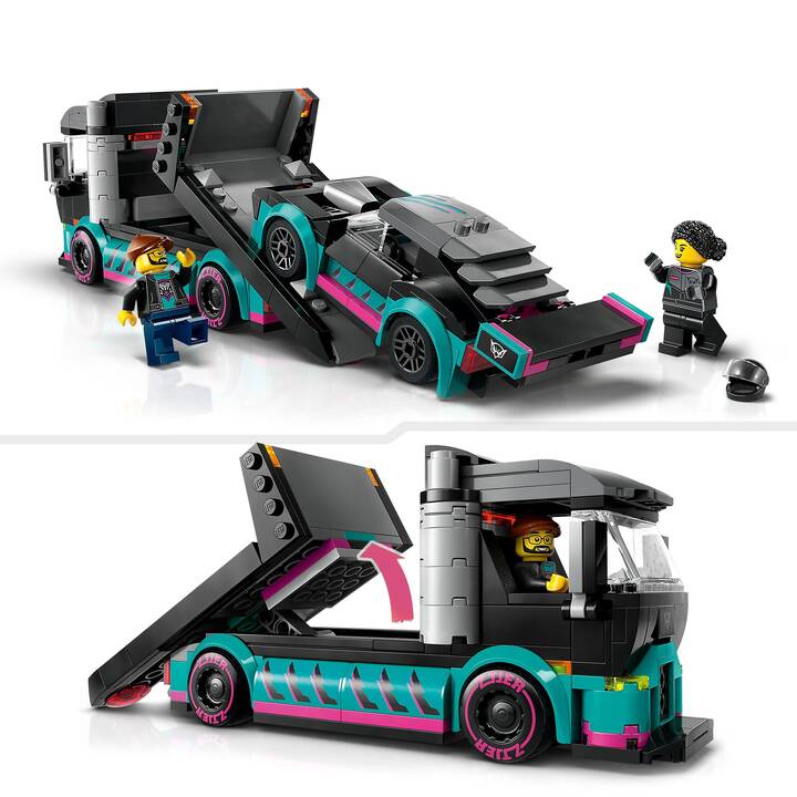 LEGO City Auto da corsa e trasportatore (60406)