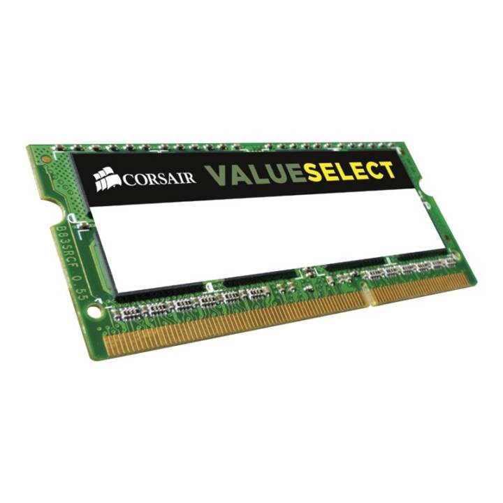CORSAIR Value Select CMSO8GX3M1C1600C11 (1 x 8 GB, DDR3L-SDRAM 1600.0 MHz, SO-DIMM 204-Pin)