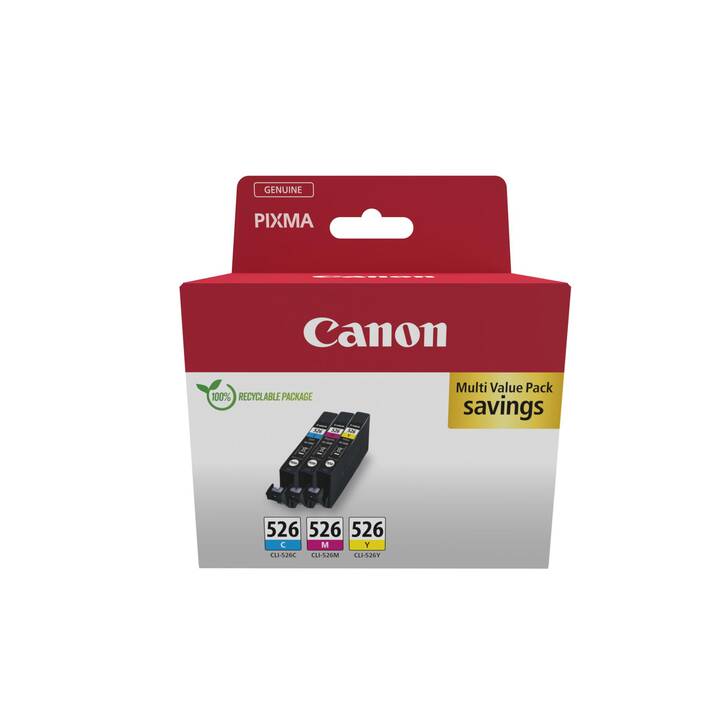 CANON CLI-526 (Jaune, Magenta, Cyan, Multipack)