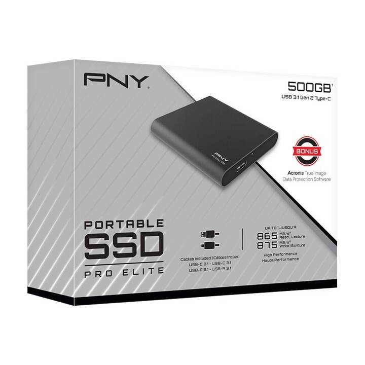 PNY TECHNOLOGIES Pro Elite (USB de type A, 500 GB)