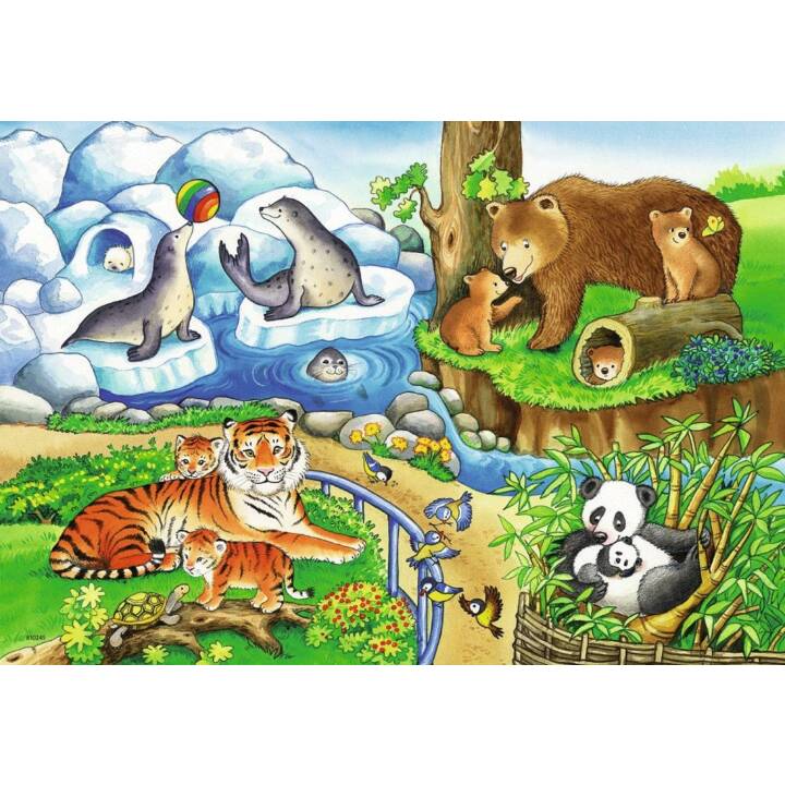 RAVENSBURGER Animaux Puzzle (2 x 12 x, 24 x)