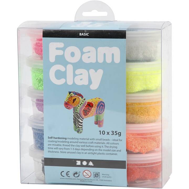 CREATIV COMPANY Pâte à modeler Foam Clay (350 g, Multicolore)