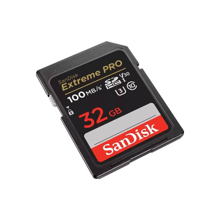 SANDISK SDHC Extreme PRO 32 Go (Class 10, Video Class 30, 100 Mo/s)