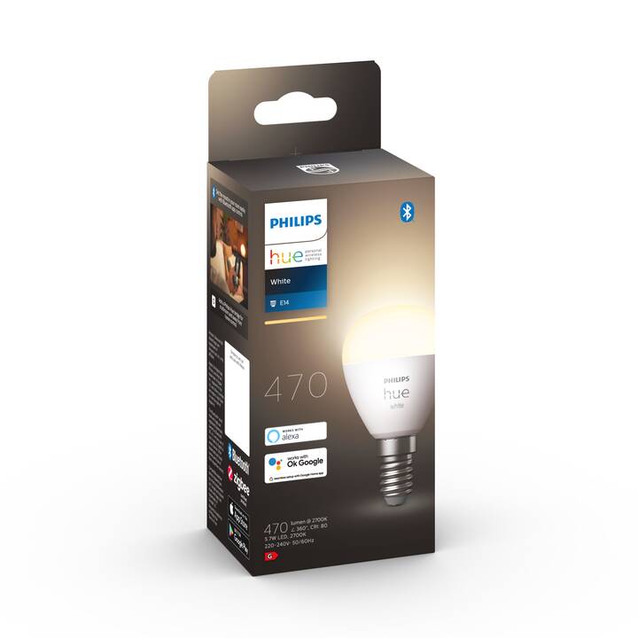 PHILIPS HUE Ampoule LED White (E14, Bluetooth, 5.7 W)