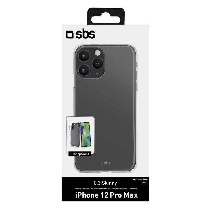 SBS Backcover Skinny (iPhone 12 Pro Max, Transparente)