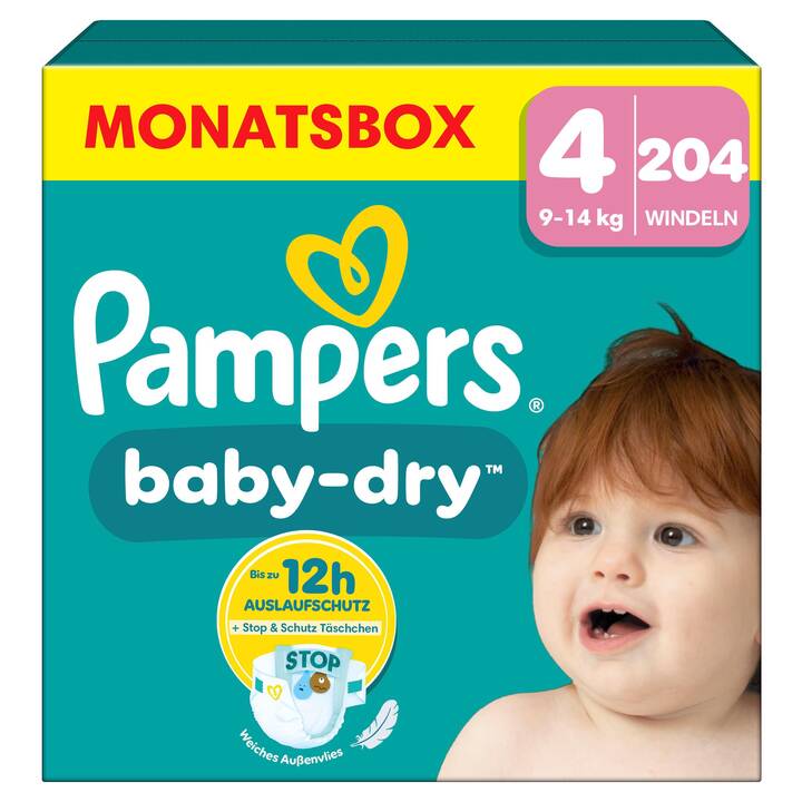 PAMPERS Baby-Dry Maxi Gr. 4 (204 Stück)