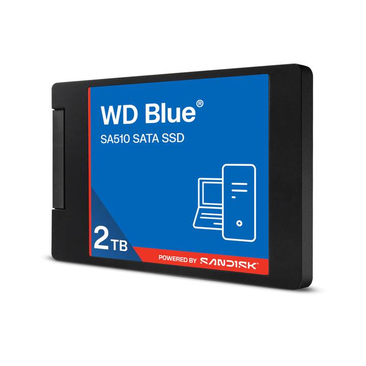 SANDISK WD Blue SA510 (SATA-III, 2000 GB, Schwarz, Blau