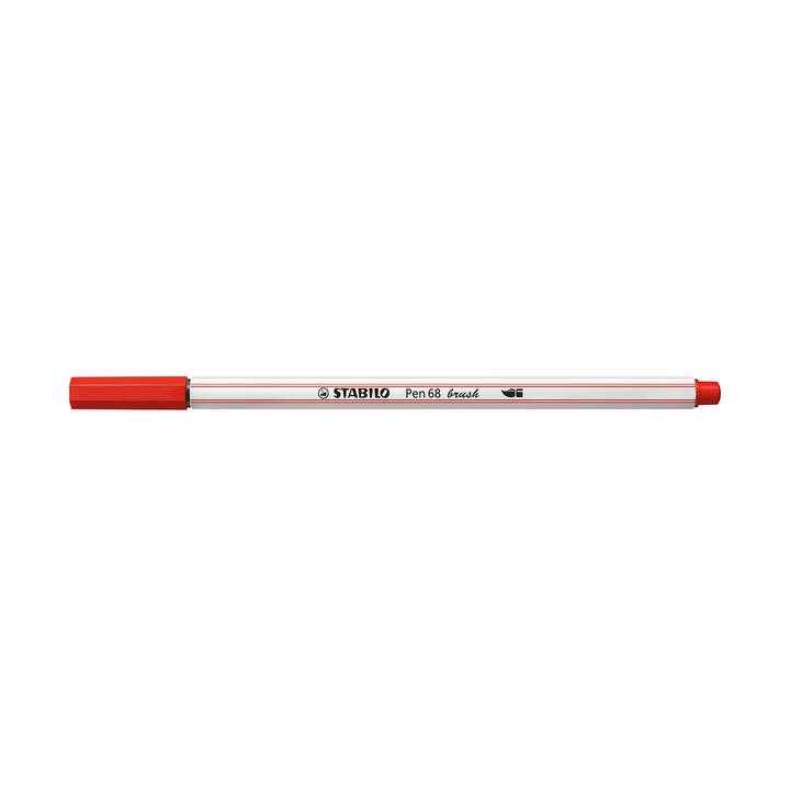 STABILO Pen 68 brush Pennarello (Rosso, 1 pezzo)