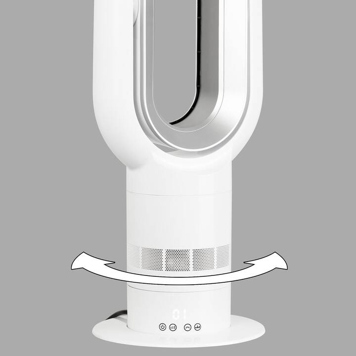 INTERTRONIC Ventilateur sans ailettes avec fonction de chauffage (1650 W)