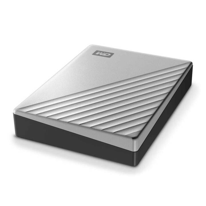 WD My Passport for Mac (USB Typ-A, 4 TB, Silber)