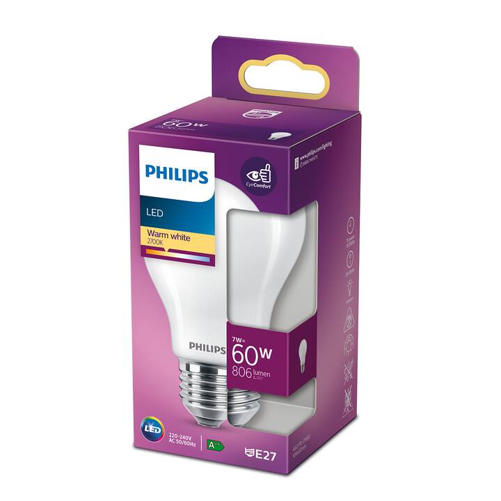 PHILIPS Ampoule LED Classic (E27, 7 W)