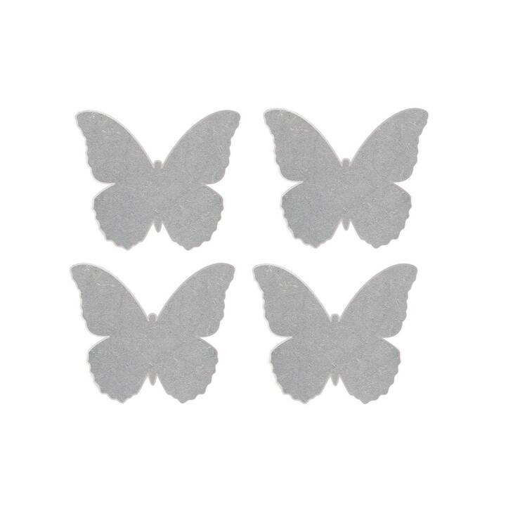 D-C-TABLE Pesi per tovaglia Butterfly (3 cm x 4 cm, Motivo, Grigio)