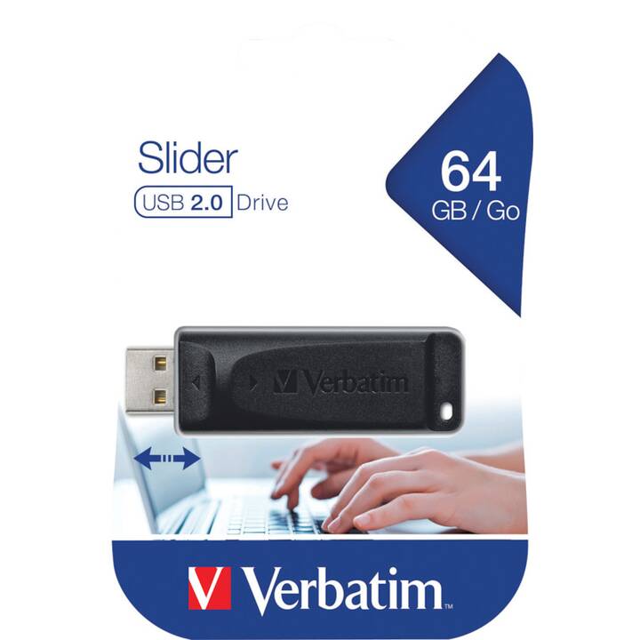 VERBATIM Slider (64 GB, USB 2.0 de type A)
