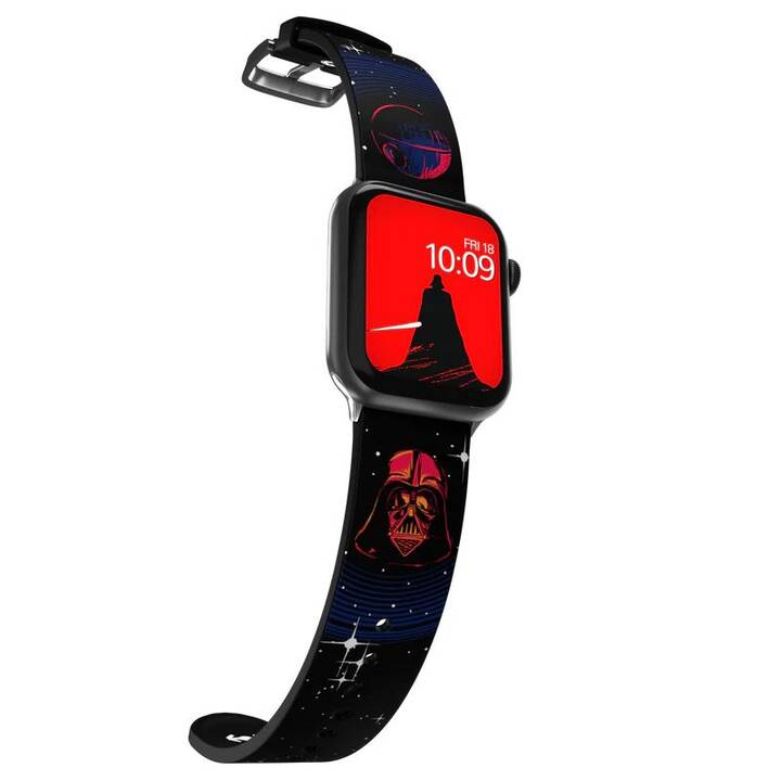 MOBY FOX Star Wars Darth Vader Armband (Apple Watch 40 mm / 38 mm / 42 mm / 44 mm, Schwarz, Rot)