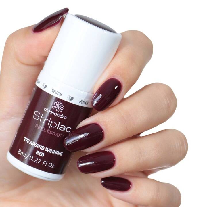 ALESSANDRO Vernis à ongles à décoller Spriplac peel or soak (192 Award Winning Red, 8 ml)