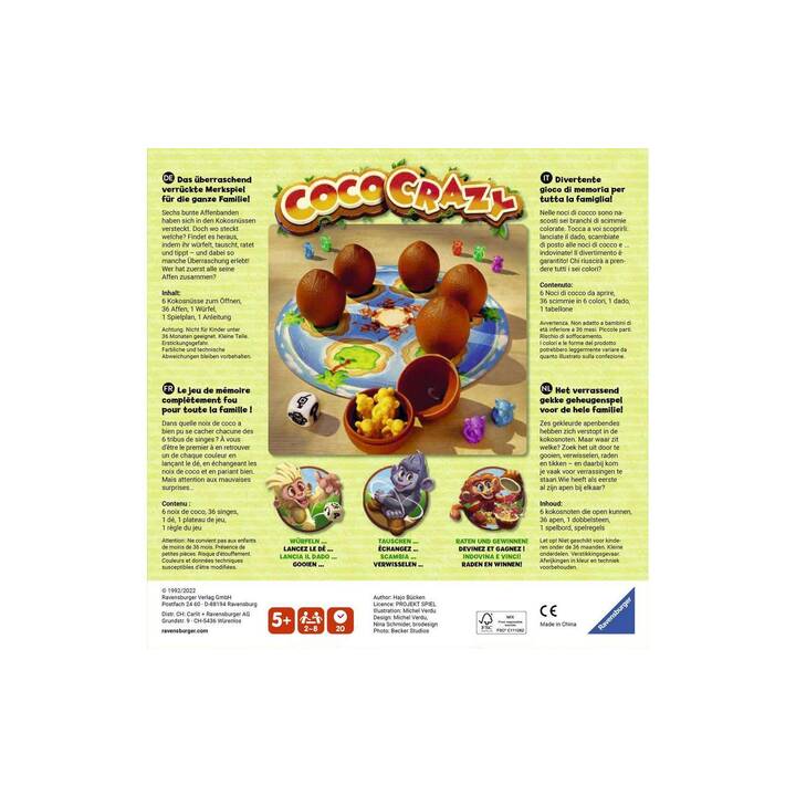 RAVENSBURGER Coco Crazy (DE, IT, FR, NL) - Interdiscount