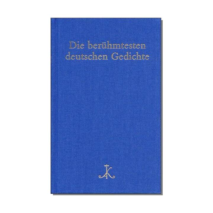 Die berühmtesten deutschen Gedichte