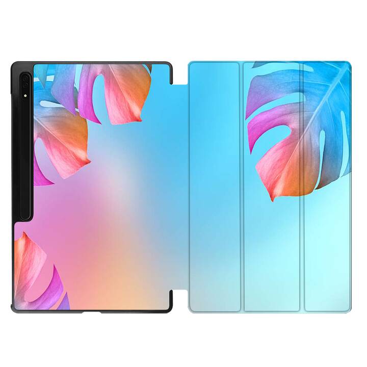 EG Hülle für Samsung Galaxy Tab S8 Ultra 14.6" (2022) - Blau - Blatt