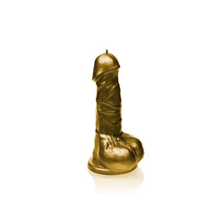 CANDELLANA Candela con motivo Penis (Oro)