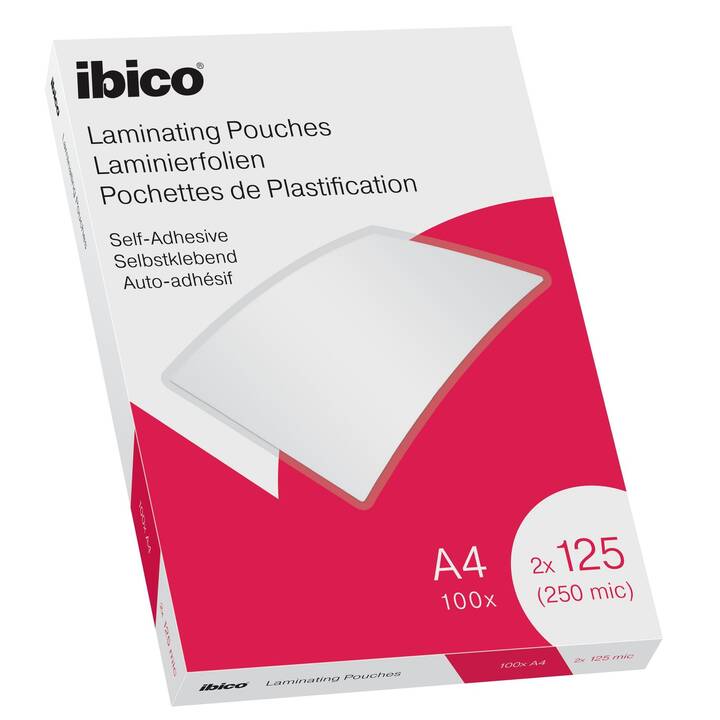 IBICO Pouches di plastificazione (A4, 125 µm, 100 pièce)