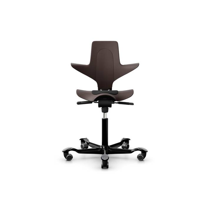 HAG Capisco Puls 8010 Fauteuil de bureau piovant (Brun, Noir)