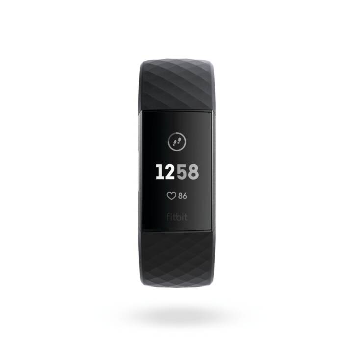 FITBIT Charge 3 (S, L, Schwarz)