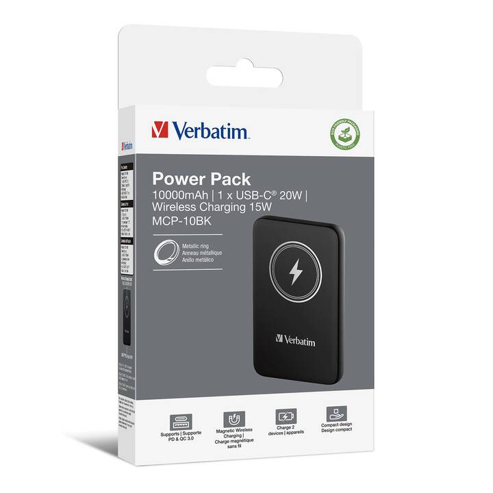 VERBATIM Charge 'n' Go (10000 mAh, Power Delivery 3.0, Quick Charge 3.0)