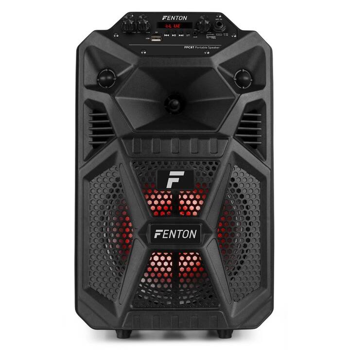 FENTON FPC8T (100 W, Aktiv-Lautsprecher, Schwarz)