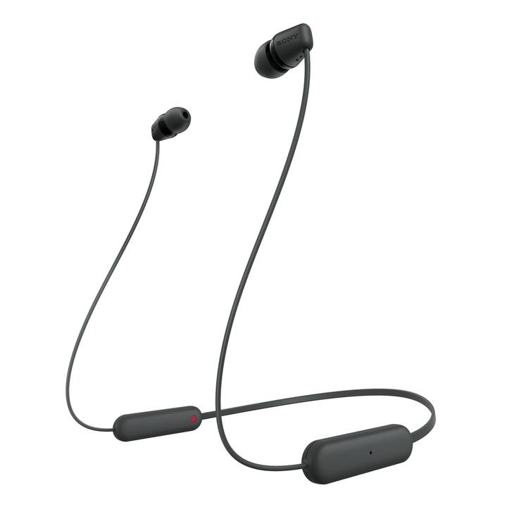 SONY WI-C100 (In-Ear, Bluetooth 5.0, Schwarz)