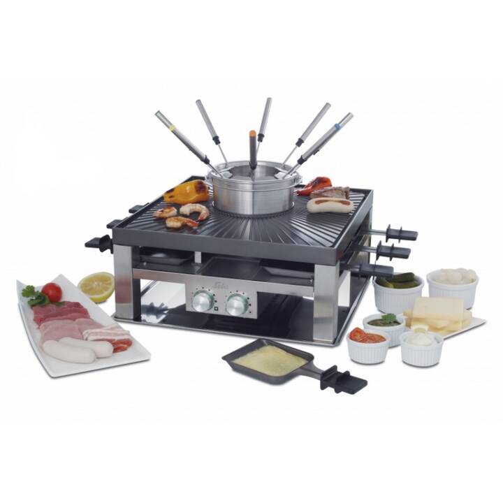 SOLIS Combi-Grill 3-in-1 (Typ 796) Set da raclette e fondue