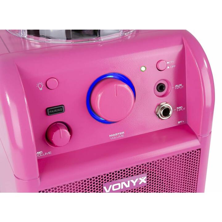 VONYX SBS50B Party Speaker (50 W, PA-Lautsprecher, Pink)