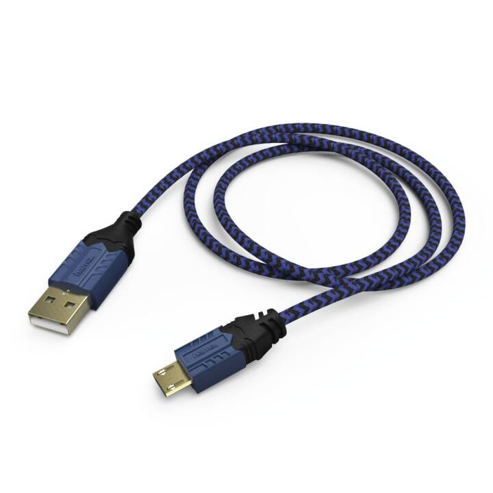 HAMA Câble (PlayStation 4, Noir, Bleu)