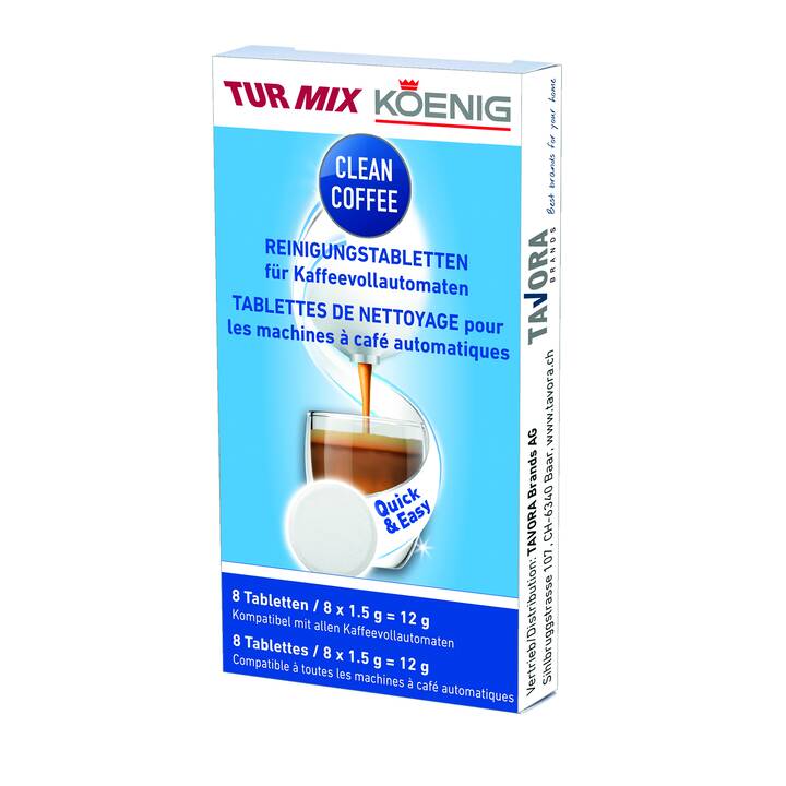 TURMIX Nettoyant de la machine Clean Coffee (8 pièce)