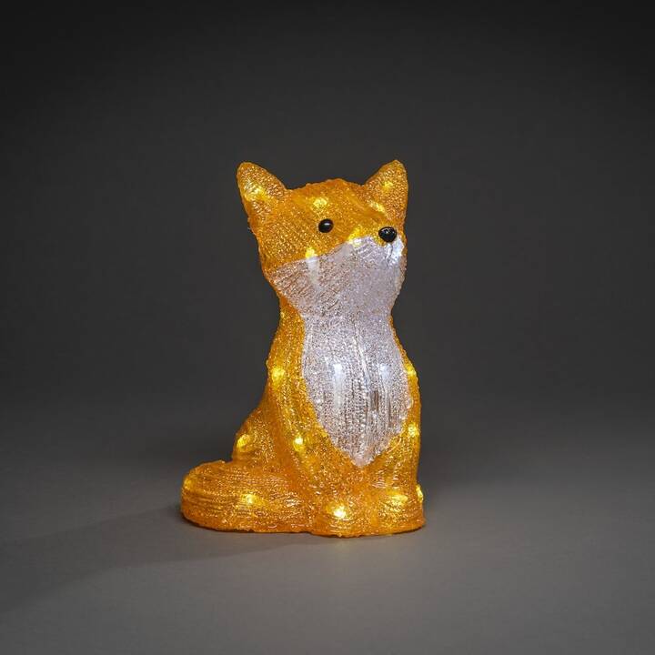 KONSTSMIDE Figurine lumineuse de Noël Acrylic (Renard, 32 LEDs)